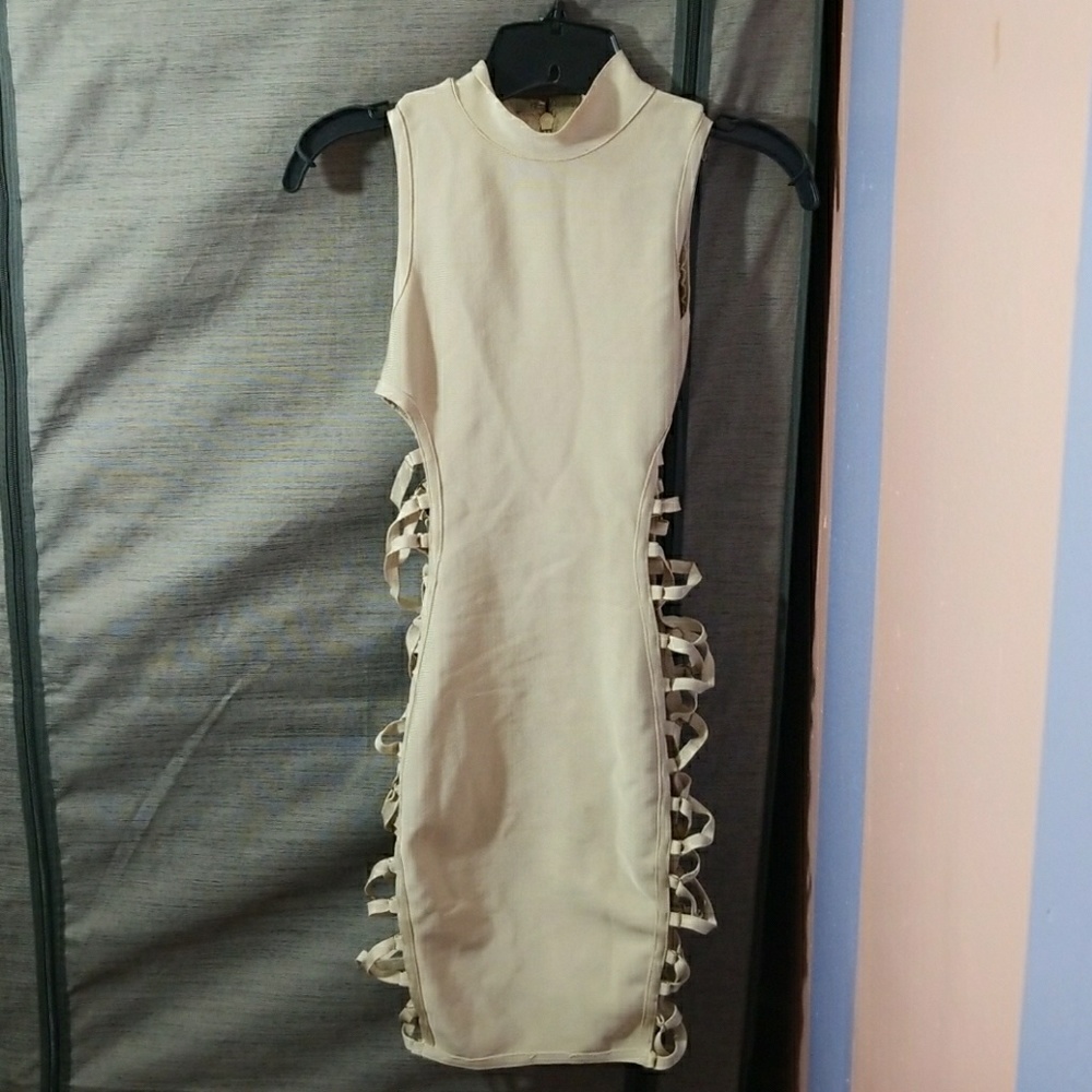 Nude bandage dress